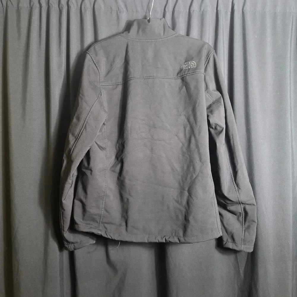 The North Face Mens Apex Risor Softshell Jacket Black Fleece Lined NF0A2TBA M